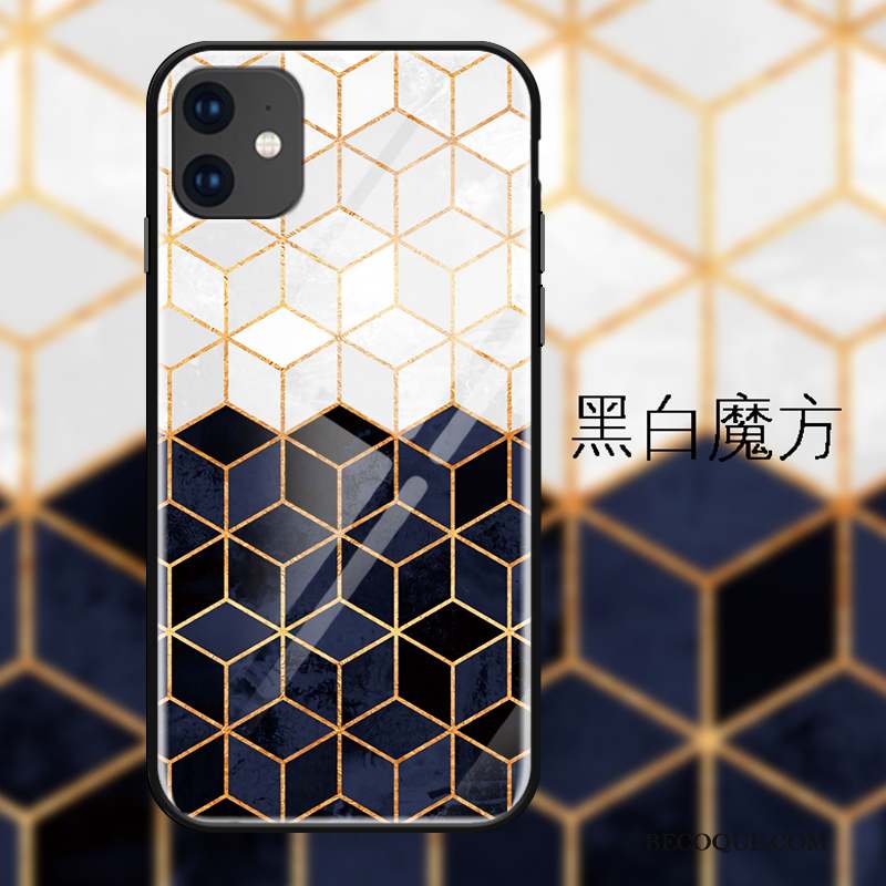 iPhone 11 Dégradé Étui Coque De Téléphone Verre Créatif Protection