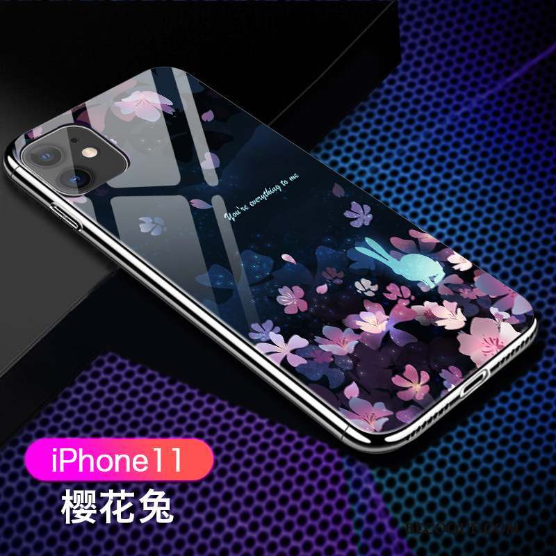 iPhone 11 Luxe Très Mince Coque De Téléphone Violet Tendance Transparent