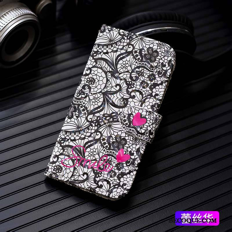 iPhone 11 Peinture Étui En Cuir Tout Compris Housse Rose Coque De Téléphone