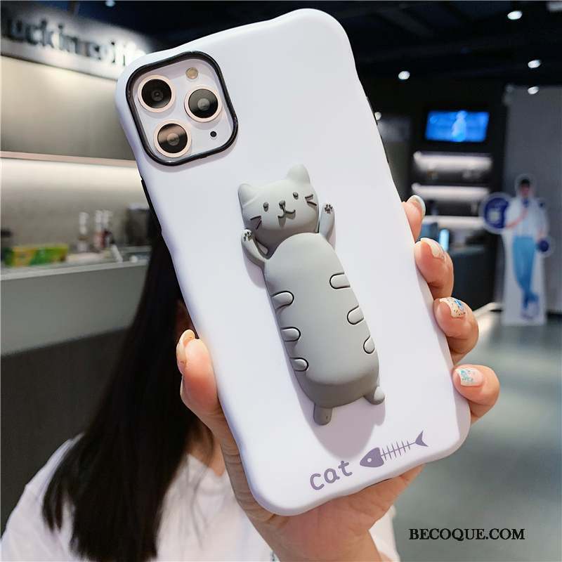 iPhone 11 Pro Charmant Coque Chat Nouveau Dessin Animé Fluide Doux