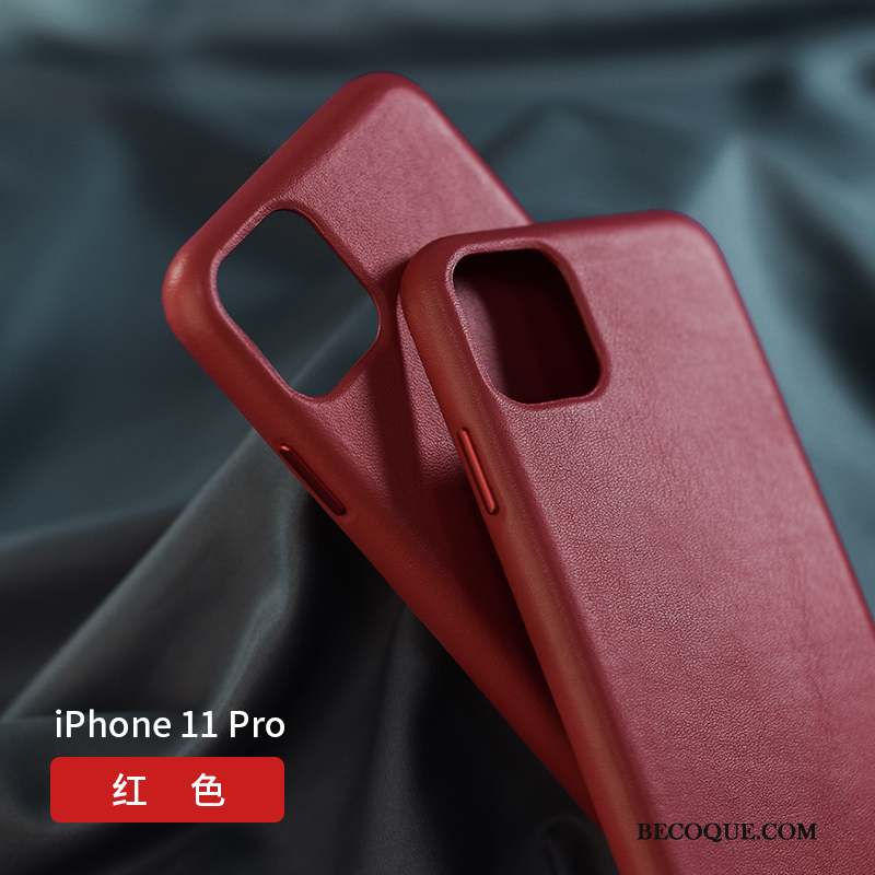 iPhone 11 Pro Coque Créatif Marque De Tendance Cuir Tout Compris Incassable Nouveau