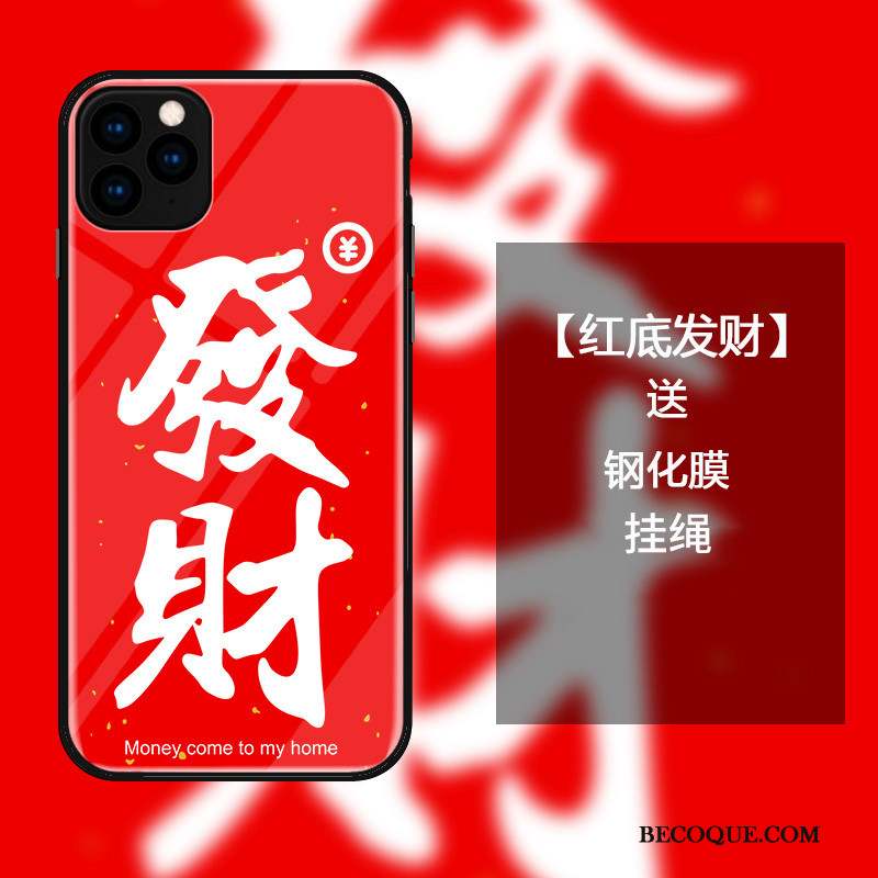 iPhone 11 Pro Coque De Fête Incassable Style Chinois Tout Compris Protection Rouge