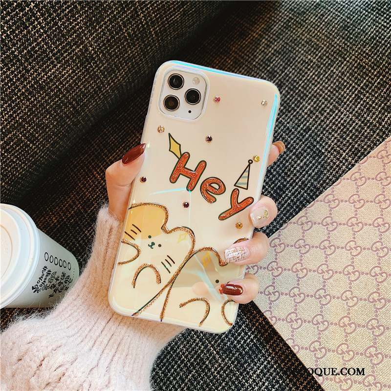 iPhone 11 Pro Coque De Téléphone Personnalité Nouveau Incruster Strass Incassable Rat