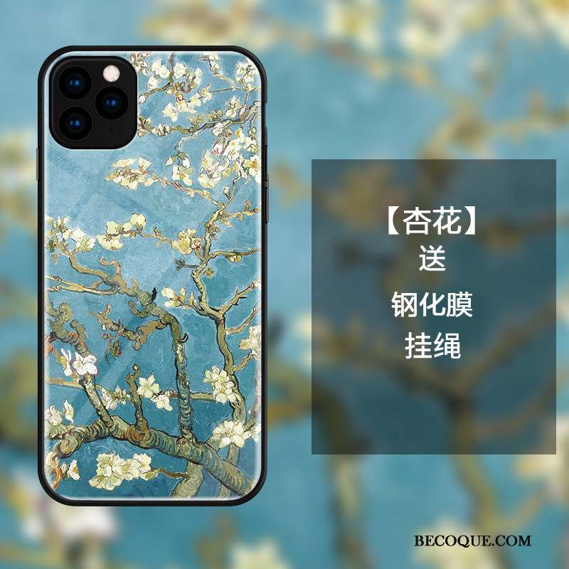 iPhone 11 Pro Coque De Téléphone Vert Rose Tout Compris Art Incassable