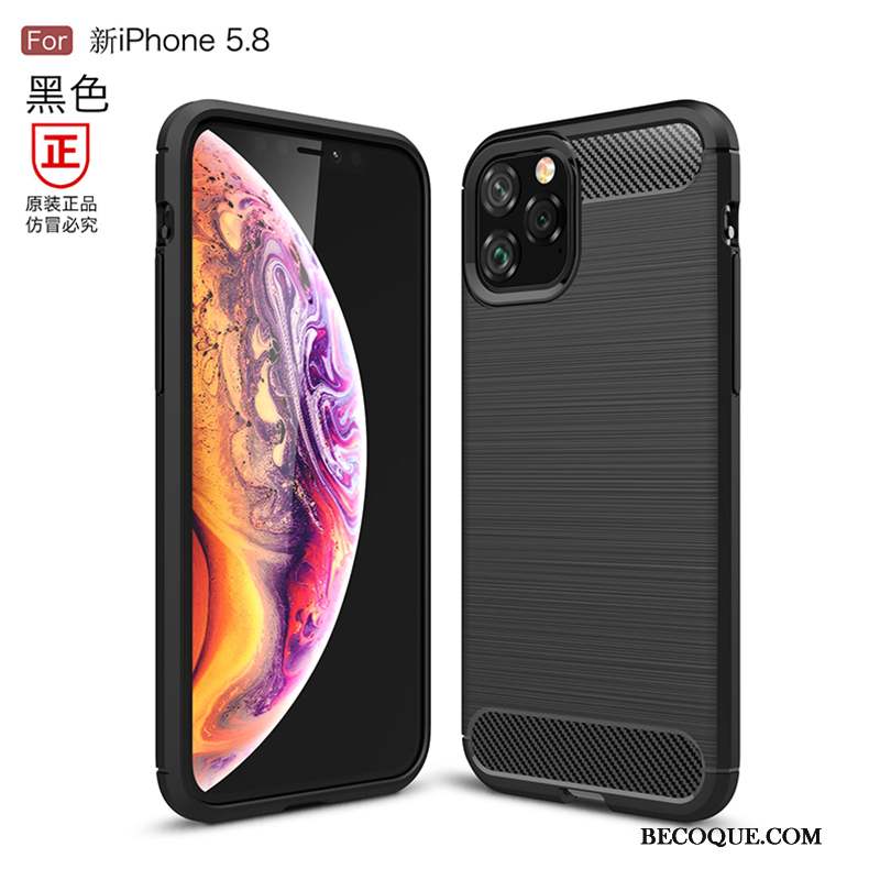 iPhone 11 Pro Coque Personnalité Silicone Incassable Fluide Doux Luxe Tout Compris