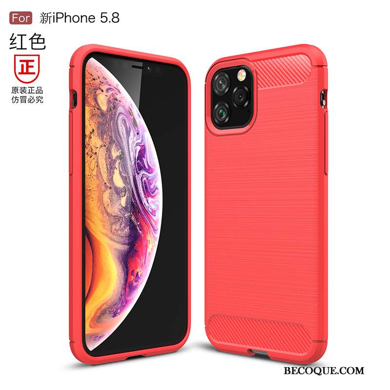 iPhone 11 Pro Coque Personnalité Silicone Incassable Fluide Doux Luxe Tout Compris