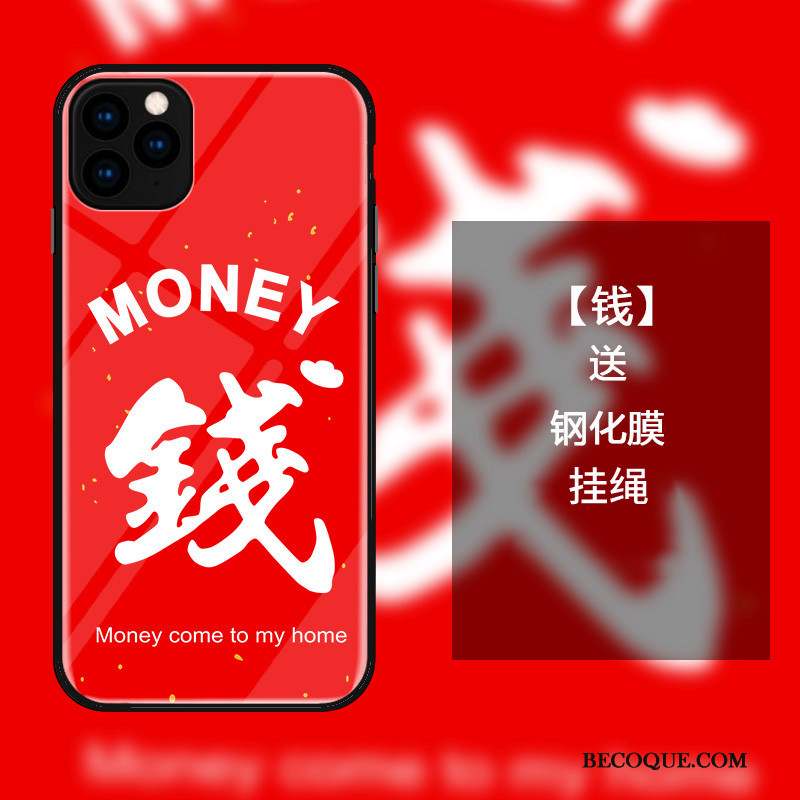 iPhone 11 Pro Coque Tout Compris Style Chinois Verre Rouge Protection De Fête