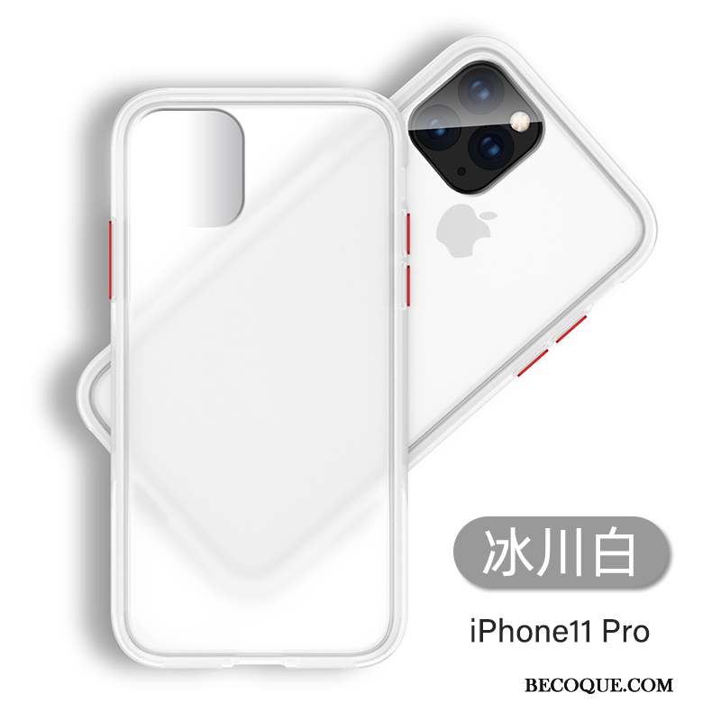 iPhone 11 Pro Coque Tout Compris Transparent Silicone Bleu Luxe Marque De Tendance