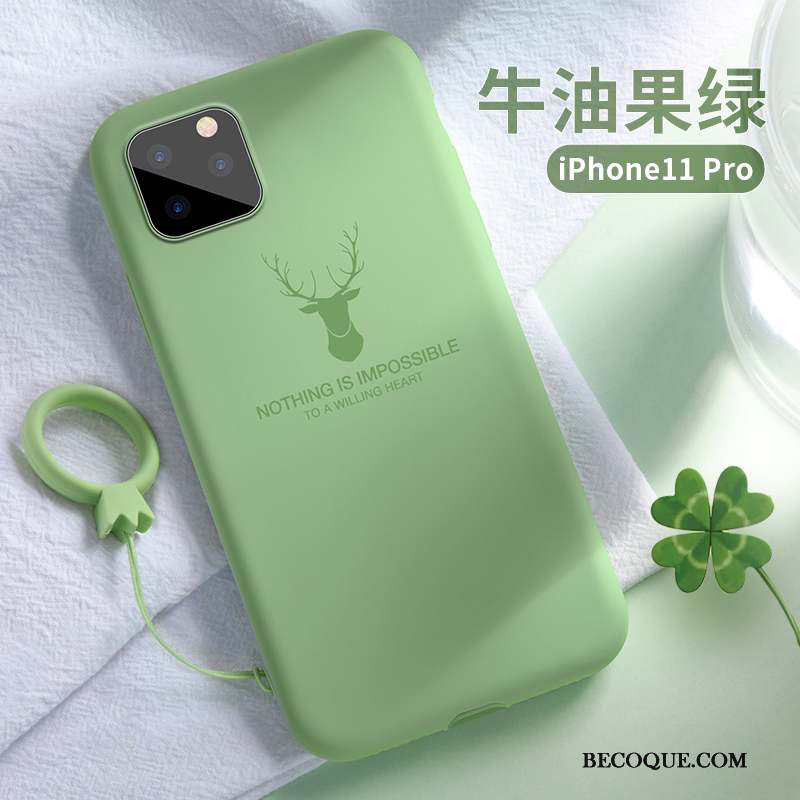 iPhone 11 Pro Coque Étui De Téléphone Marque De Tendance Silicone Tout Compris