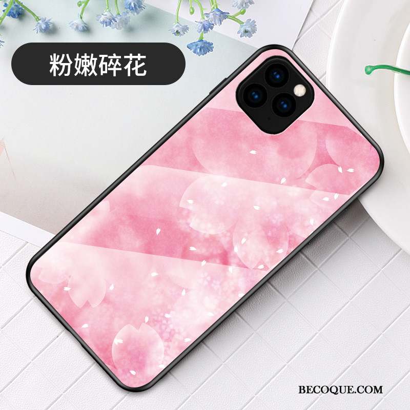 iPhone 11 Pro Max Art Coque Nouveau Sakura Simple Verre