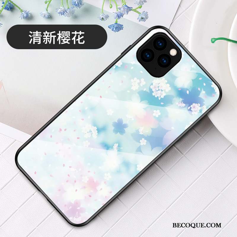 iPhone 11 Pro Max Art Coque Nouveau Sakura Simple Verre