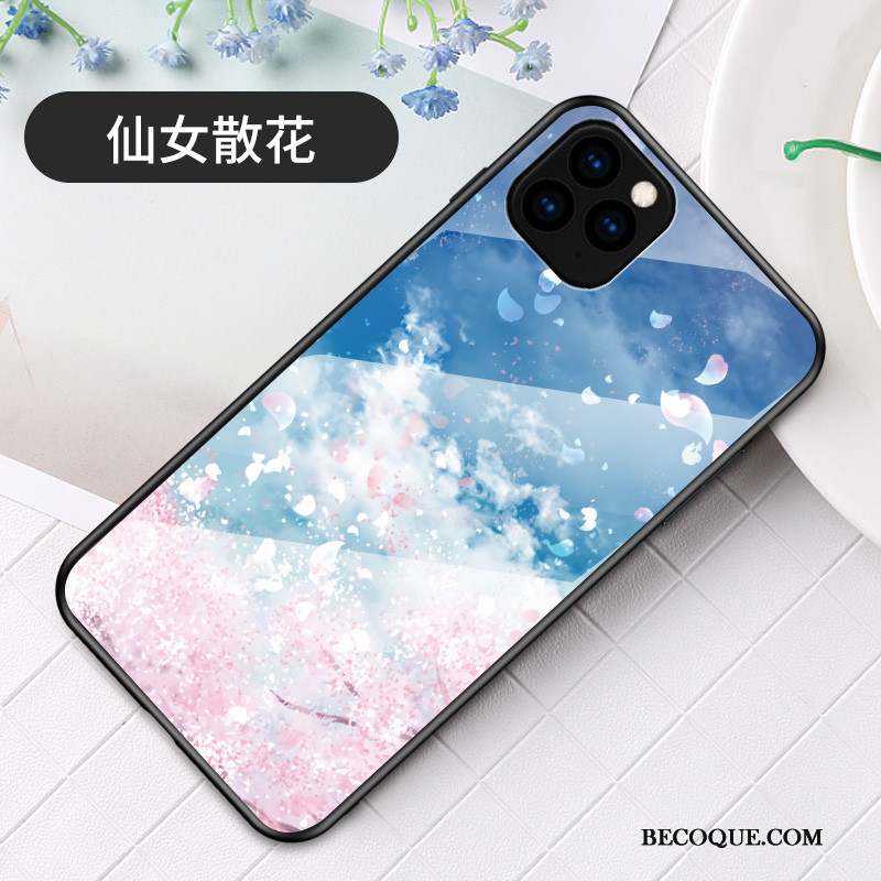 iPhone 11 Pro Max Art Coque Nouveau Sakura Simple Verre