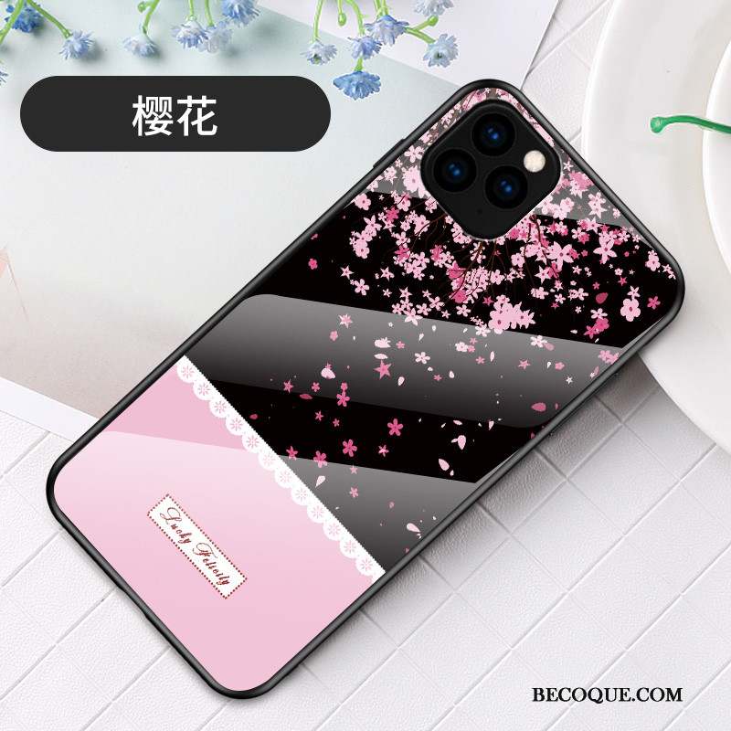 iPhone 11 Pro Max Art Coque Nouveau Sakura Simple Verre