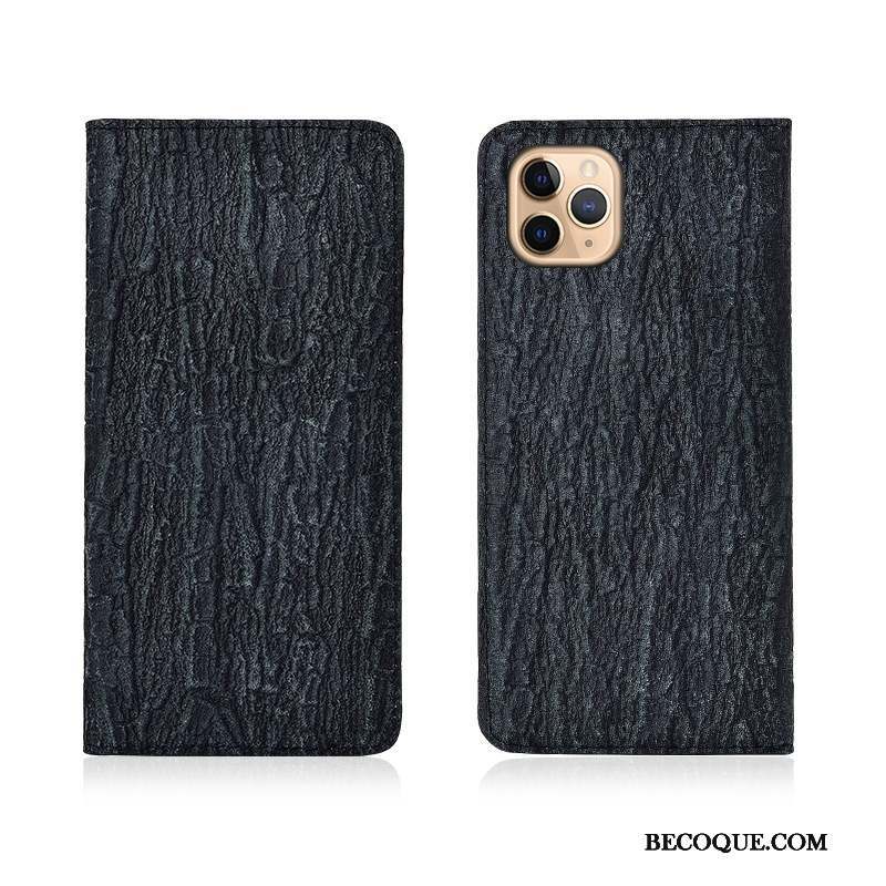 iPhone 11 Pro Max Coque De Téléphone Incassable Arbres Protection Créatif Étui En Cuir