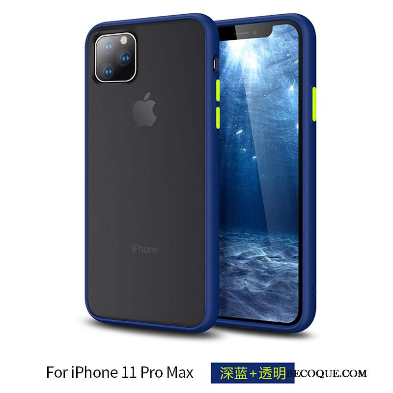 iPhone 11 Pro Max Coque De Téléphone Silicone Net Rouge Fluide Doux Tout Compris Transparent