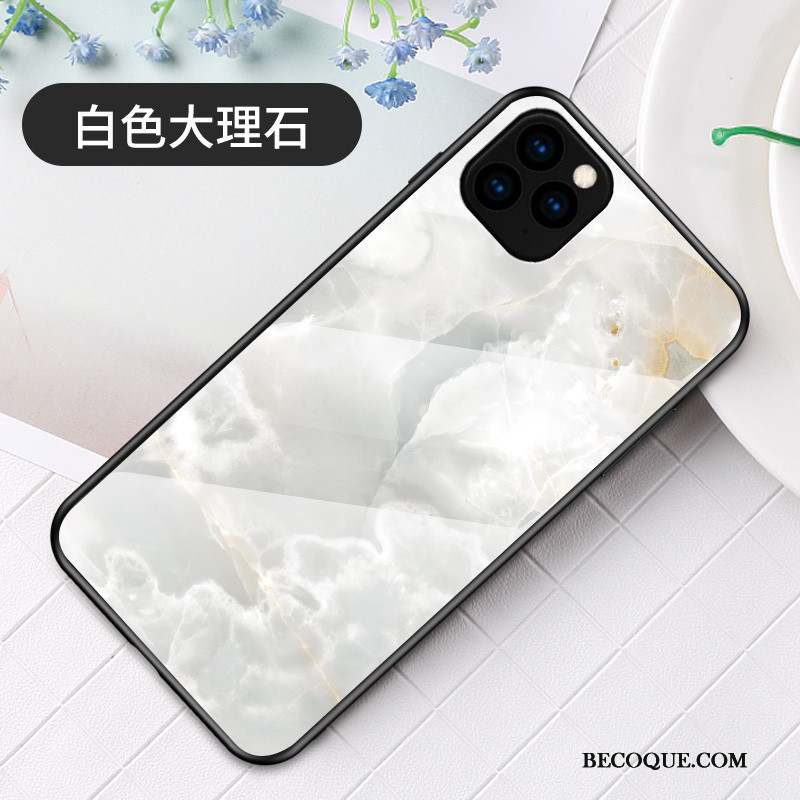 iPhone 11 Pro Max Coque De Téléphone Verre Racé Simple Grand Luxe