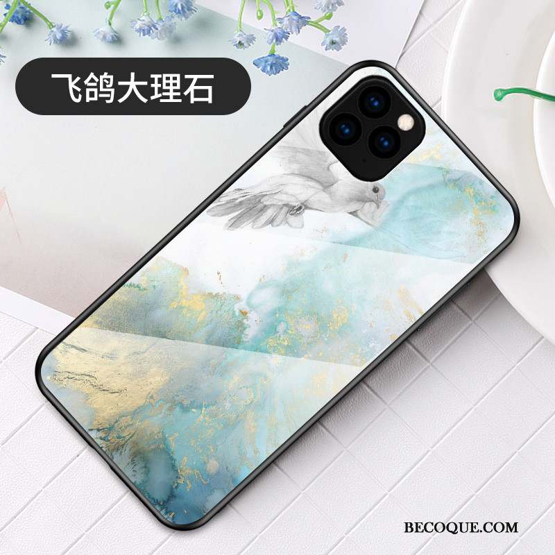 iPhone 11 Pro Max Coque De Téléphone Verre Racé Simple Grand Luxe