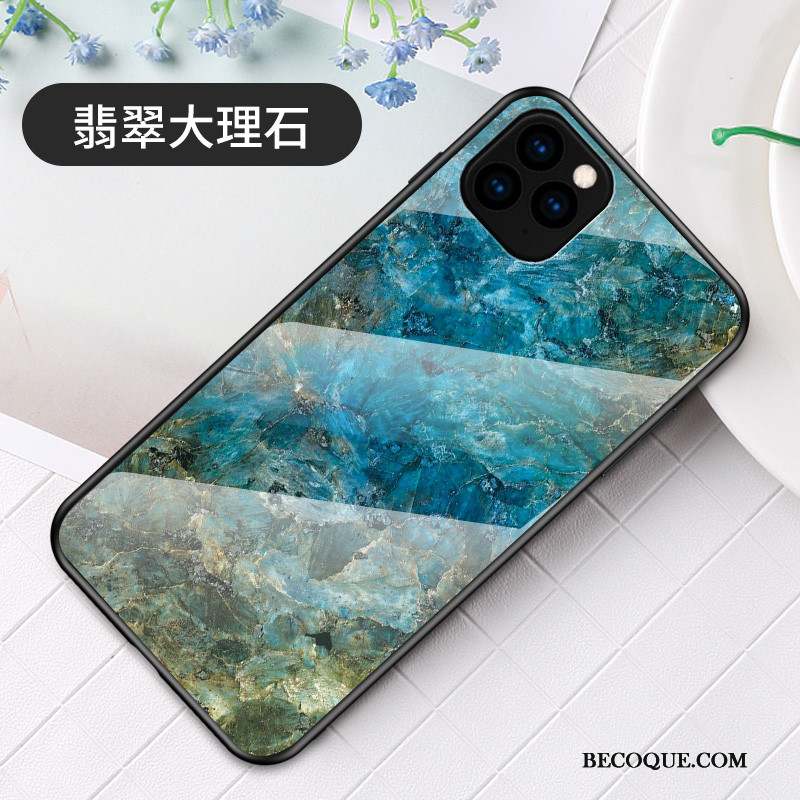 iPhone 11 Pro Max Coque De Téléphone Verre Racé Simple Grand Luxe