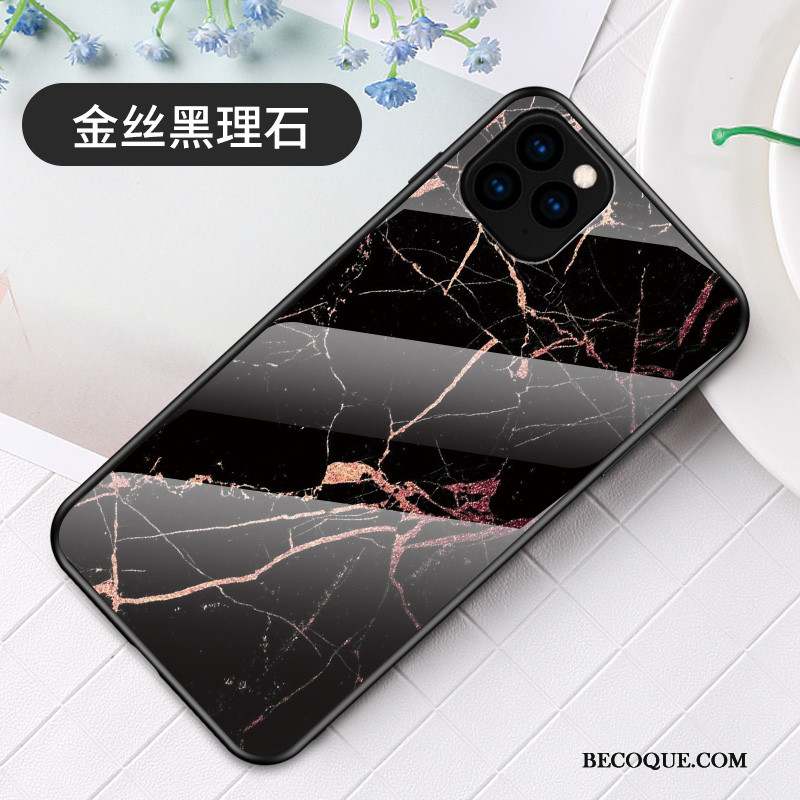 iPhone 11 Pro Max Coque De Téléphone Verre Racé Simple Grand Luxe