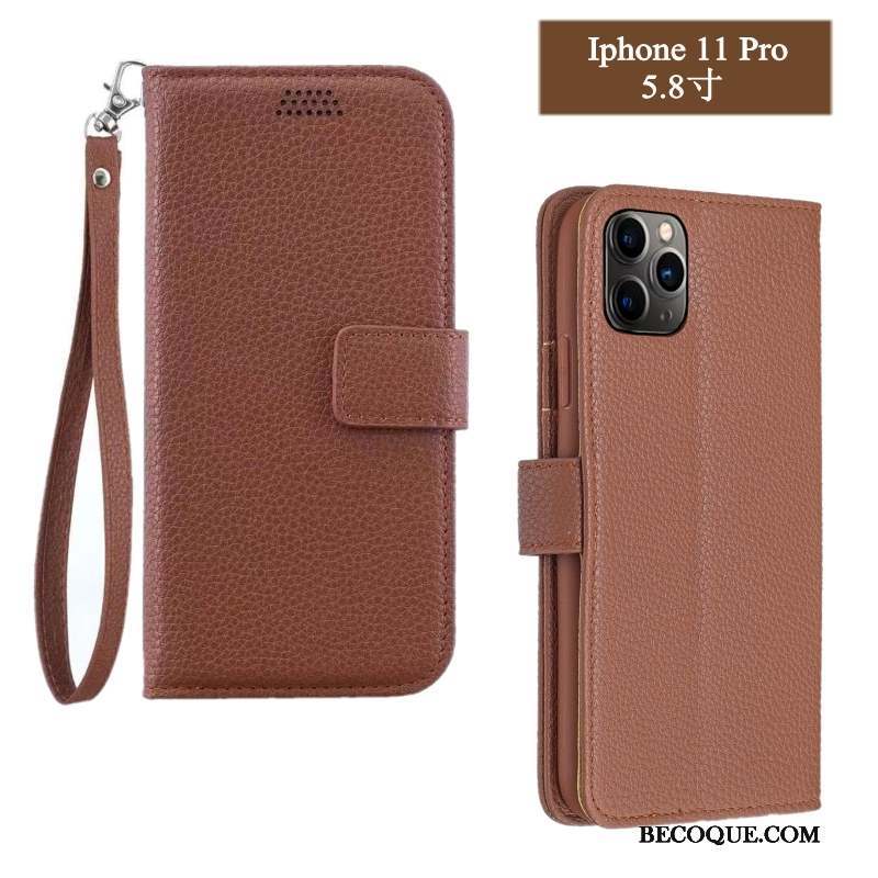 iPhone 11 Pro Max Coque De Téléphone Étui En Cuir Tout Compris Protection Incassable Housse