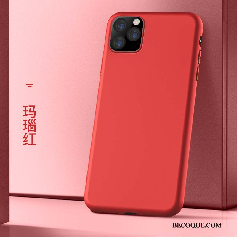 iPhone 11 Pro Max Coque Silicone Fluide Doux Nouveau Incassable Personnalité Étui