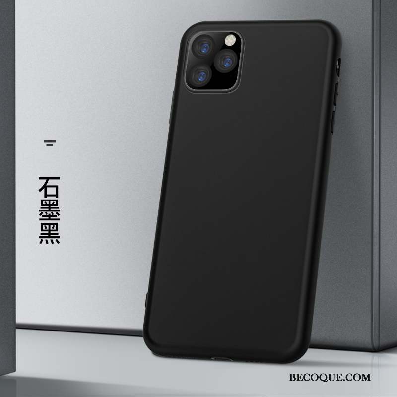 iPhone 11 Pro Max Coque Silicone Fluide Doux Nouveau Incassable Personnalité Étui