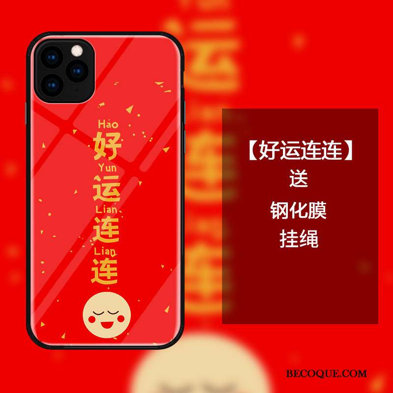 iPhone 11 Pro Max Coque Tout Compris Incassable Rouge Protection Charmant Étui