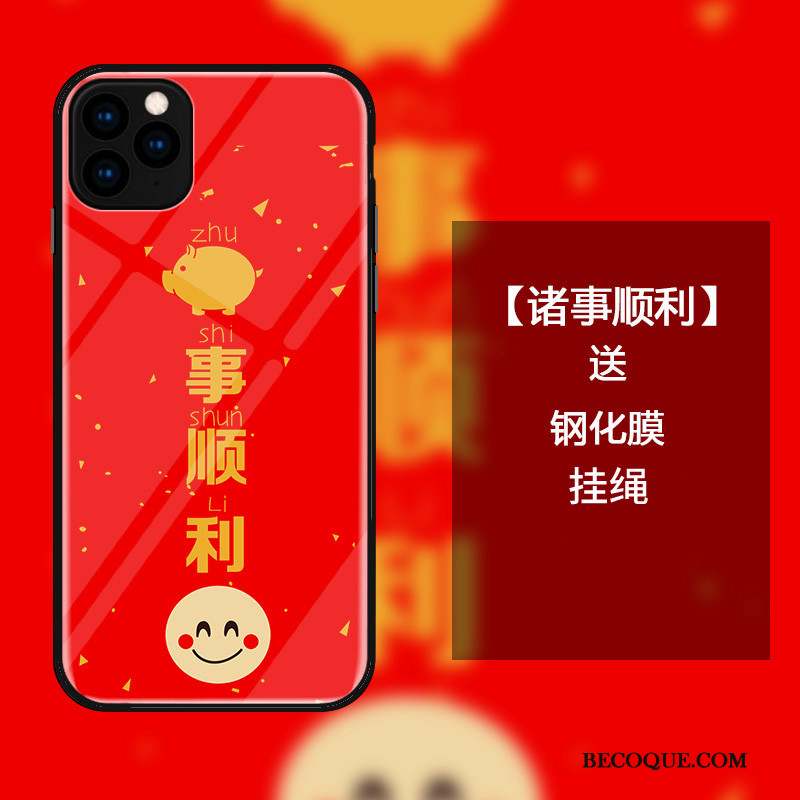 iPhone 11 Pro Max Coque Tout Compris Incassable Rouge Protection Charmant Étui