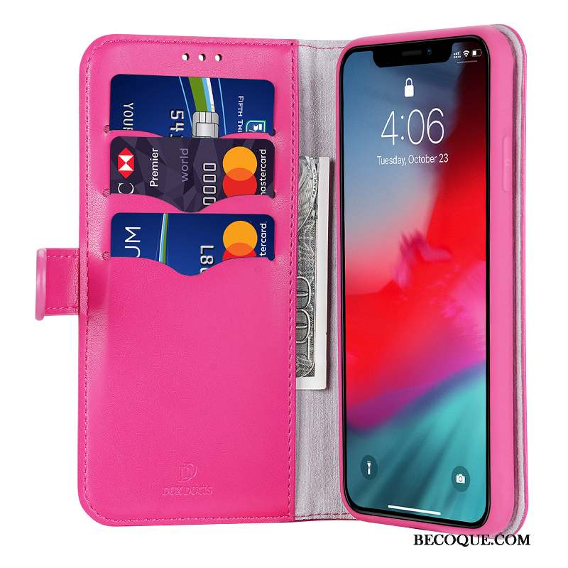 iPhone 11 Pro Max Coque Téléphone Portable Protection Étui En Cuir Tout Compris Business Carte