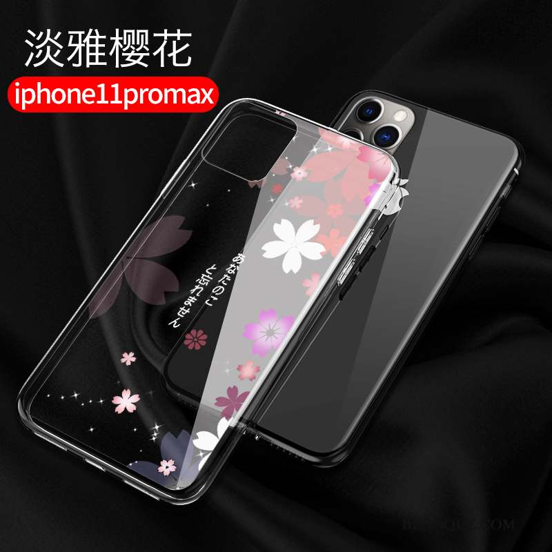 iPhone 11 Pro Max Créatif Nouveau Marque De Tendance Luxe Coque De Téléphone Bleu