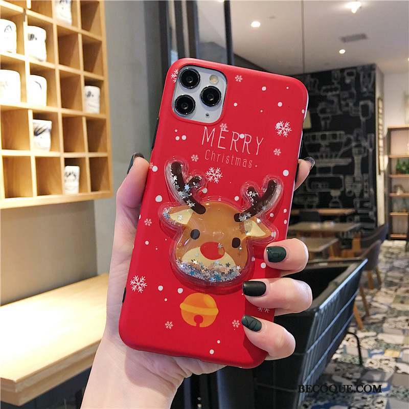 iPhone 11 Pro Max Elk Fluide Doux Amoureux Coque De Téléphone Petit Ours