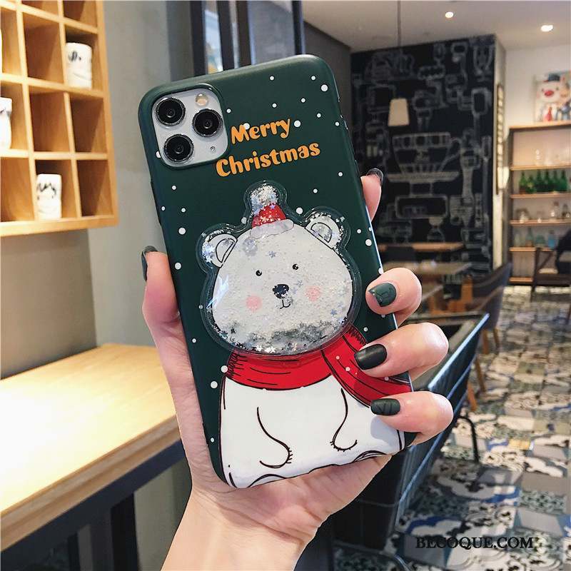 iPhone 11 Pro Max Elk Fluide Doux Amoureux Coque De Téléphone Petit Ours