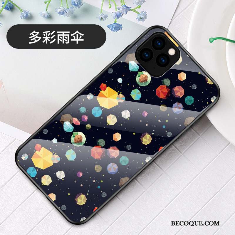 iPhone 11 Pro Max Incassable Fluide Doux Coque De Téléphone Difficile Dessin Animé Silicone