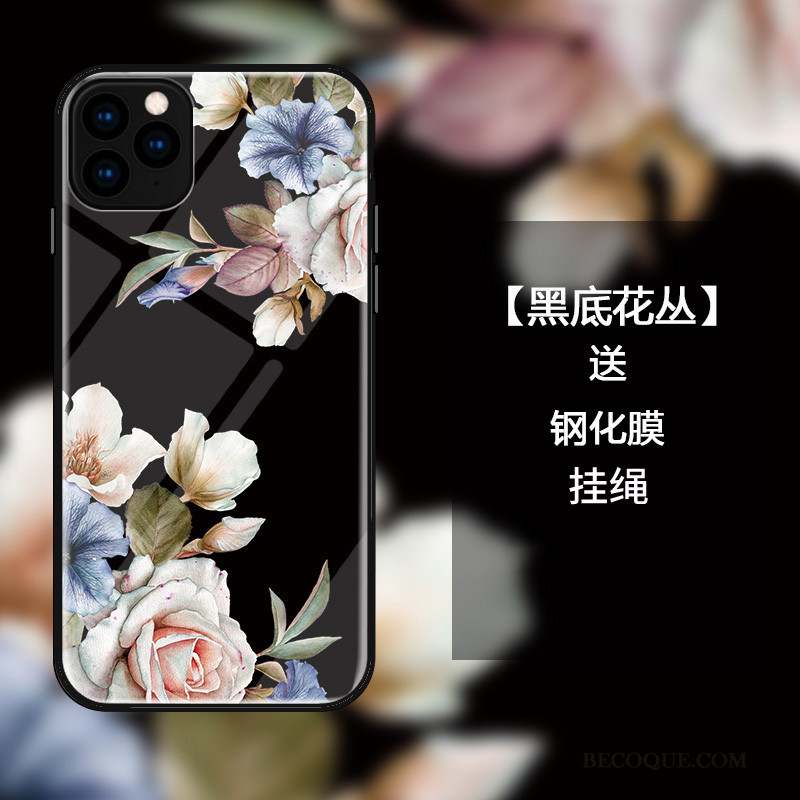 iPhone 11 Pro Max Luxe Incassable Simple Mode Rose Coque De Téléphone