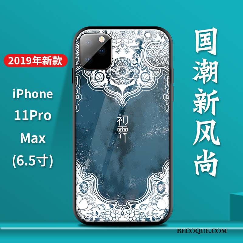 iPhone 11 Pro Max Nouveau Silicone Palais Coque De Téléphone Vent Style Chinois