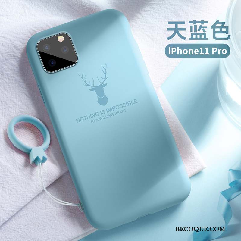 iPhone 11 Pro Protection Coque De Téléphone Étui Incassable Silicone Vert