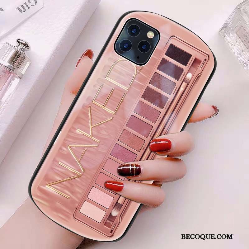 iPhone 11 Pro Tout Compris Personnalité Rond Coque De Téléphone Arc Rose