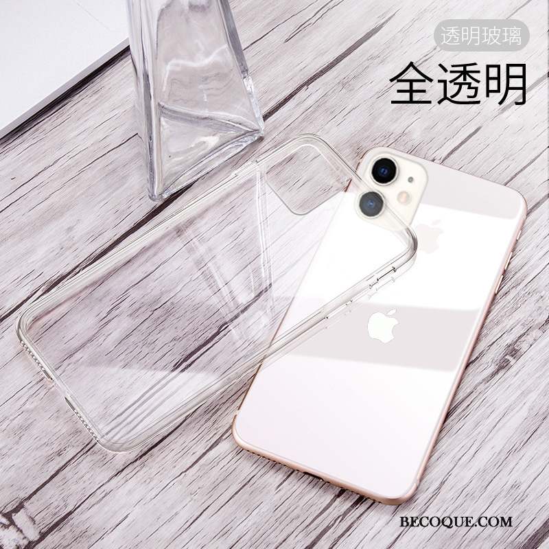 iPhone 11 Pro Étui Protection Noir Coque De Téléphone Transparent Marque De Tendance