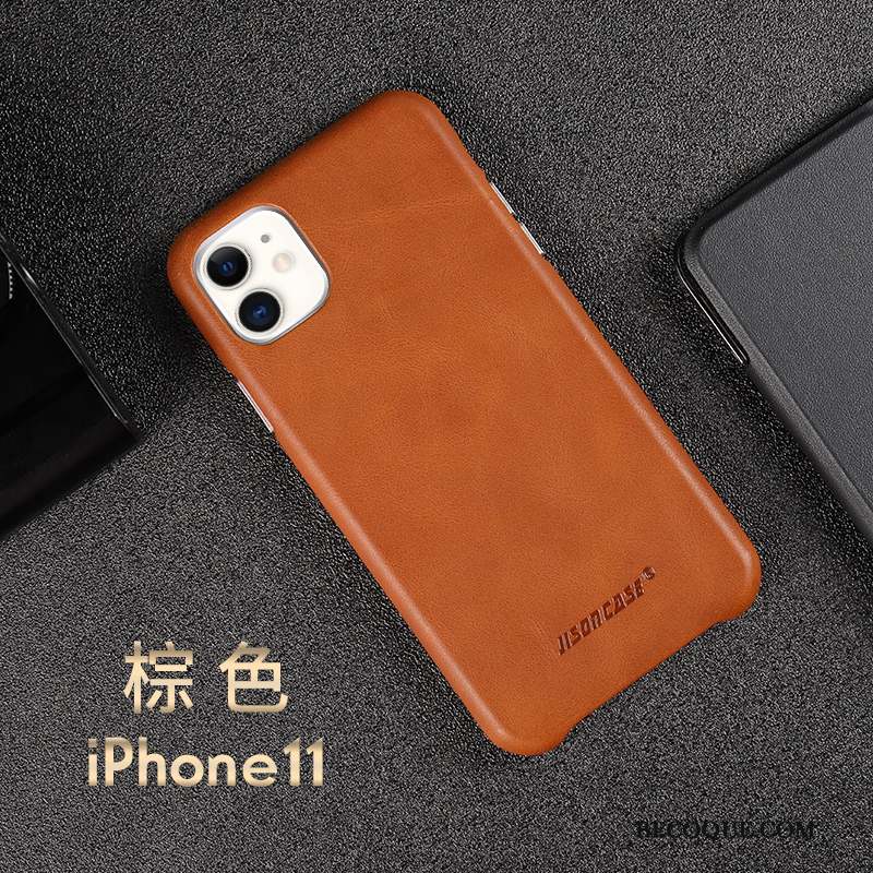 iPhone 11 Protection Très Mince Noir Coque Incassable Business