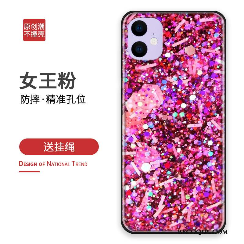 iPhone 11 Rouge Incassable Étui Créatif Coque De Téléphone Personnalisé