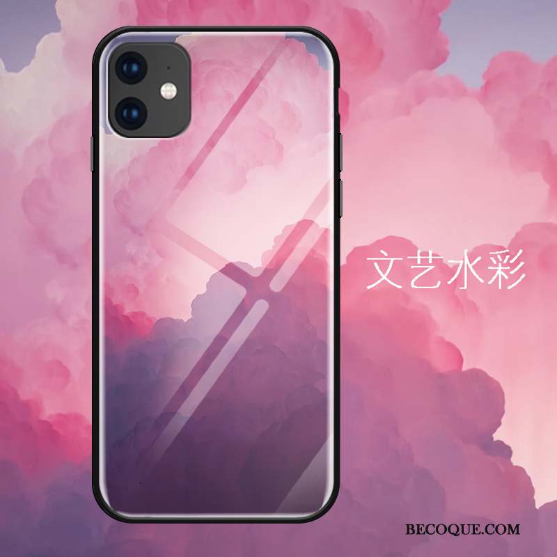 iPhone 11 Simple Coque De Téléphone Tout Compris Étui Protection Verre