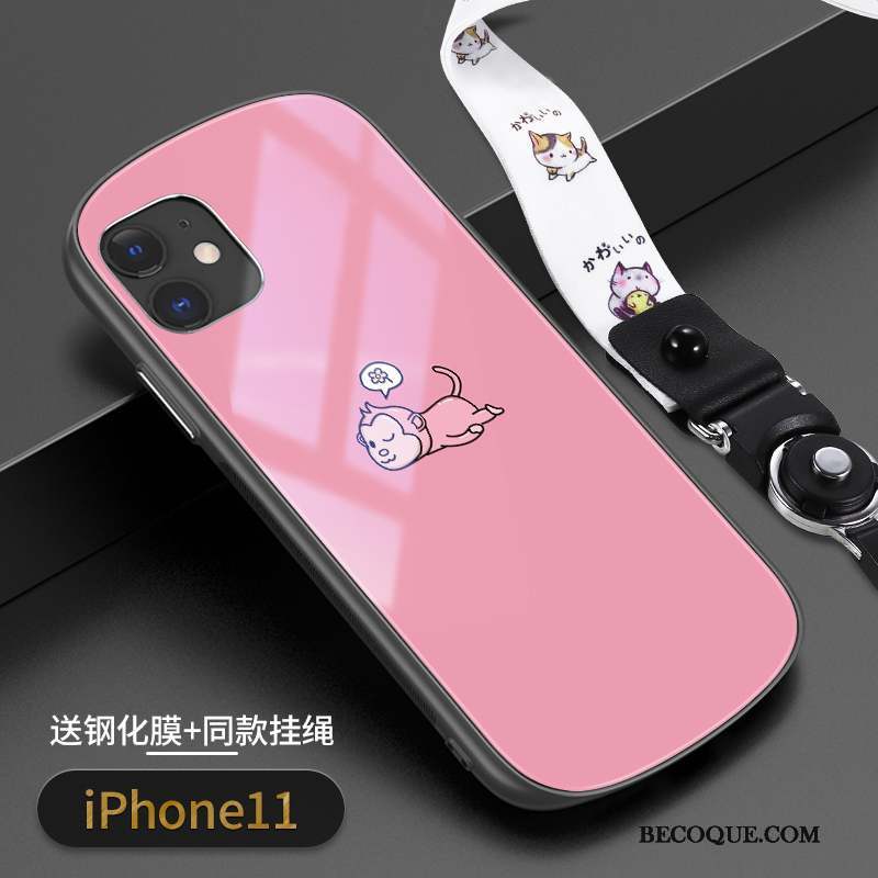 iPhone 11 Singe Tendance Tout Compris Noir Coque De Téléphone Net Rouge