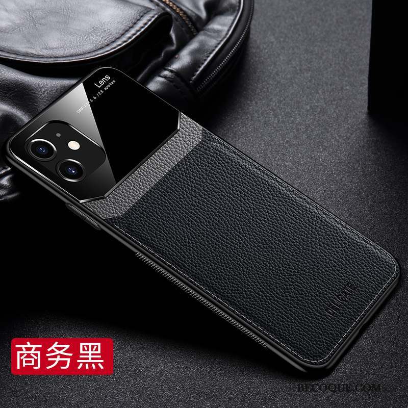 iPhone 11 Tendance Incassable Noir Coque Étui En Cuir Tout Compris