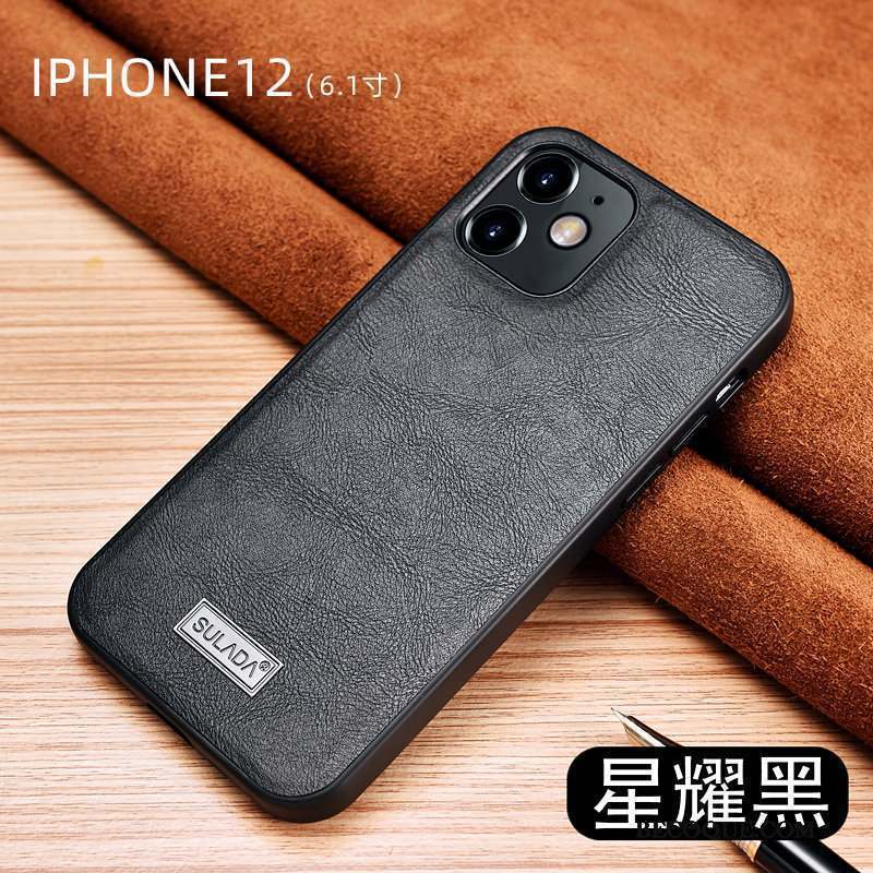 iPhone 12 Gentilhomme Tout Compris Modèle Cuir Coque De Téléphone Étui En Cuir