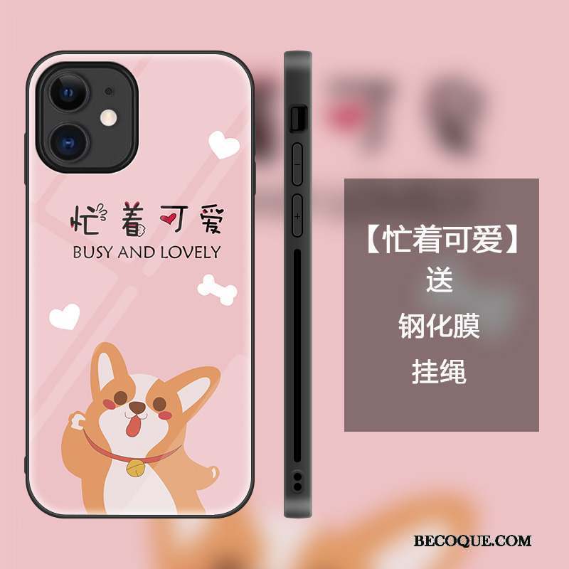 iPhone 12 Mini Coque Dessin Animé Marque De Tendance Charmant Créatif Personnalité Étui