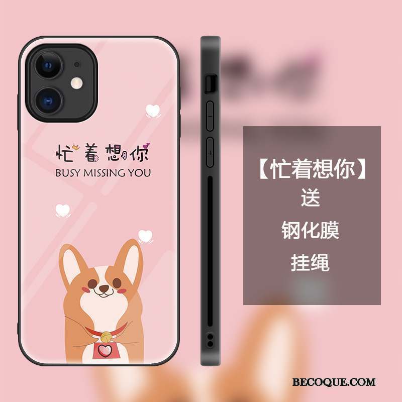 iPhone 12 Mini Coque Dessin Animé Marque De Tendance Charmant Créatif Personnalité Étui