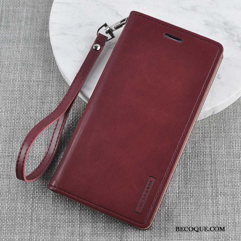 iPhone 12 Mini Coque Rouge Incassable Tout Compris Clamshell Étui En Cuir Silicone