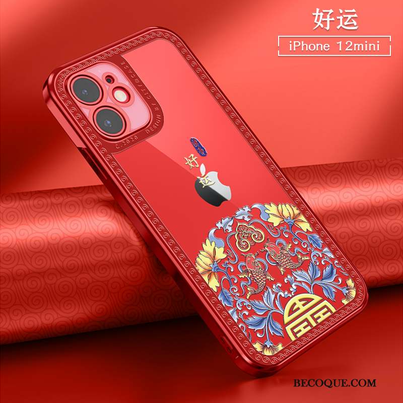 iPhone 12 Mini Mini Nouveau Coque Incassable De Téléphone Style Chinois