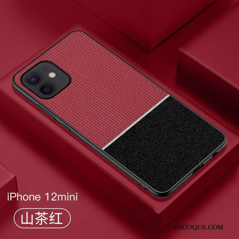 iPhone 12 Mini Tout Compris Étui En Cuir Coque Modèle Fleurie Protection Incassable