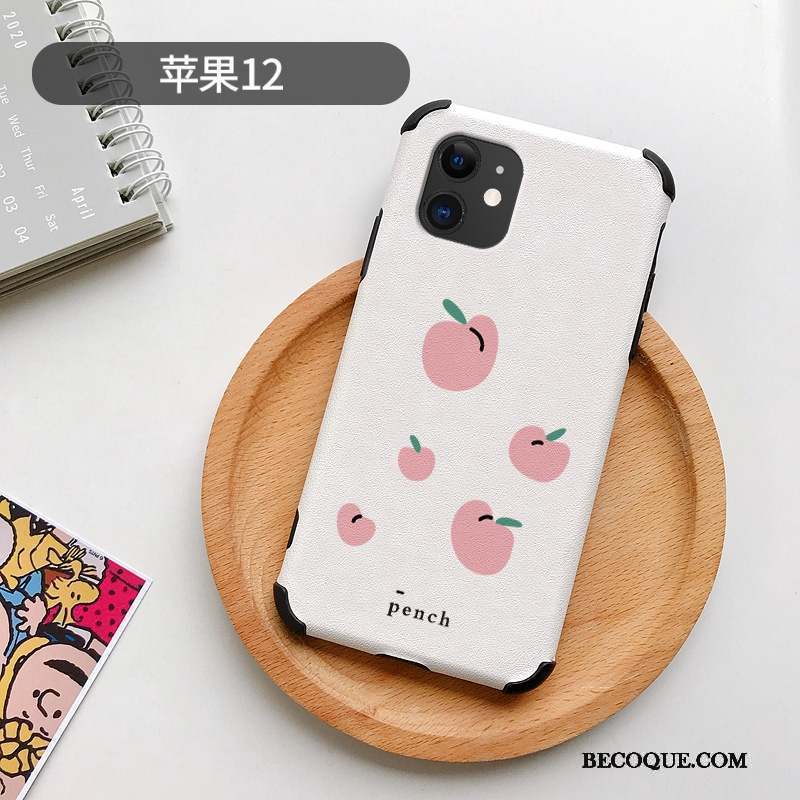 iPhone 12 Personnalité Silicone Coque De Téléphone Citron Dessin Animé Charmant